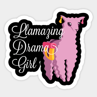 Llamazing Drama Girl - Llama Sticker